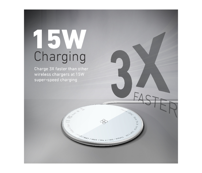 Promate MAGTAG-15W Magnetic 15W Wireless Charger with USB-C Connector - Silver - Zoom Image 2