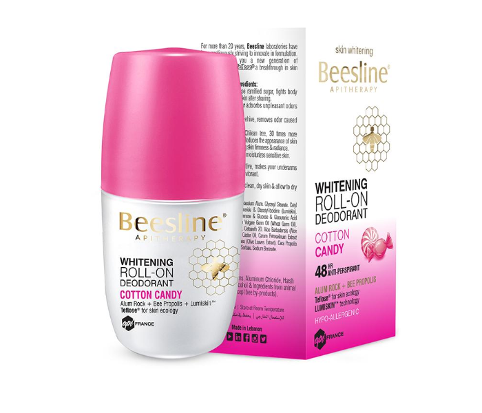 Beesline 50ml Whitening Roll On Cotton Candy Deodorant - Zoom Image 2