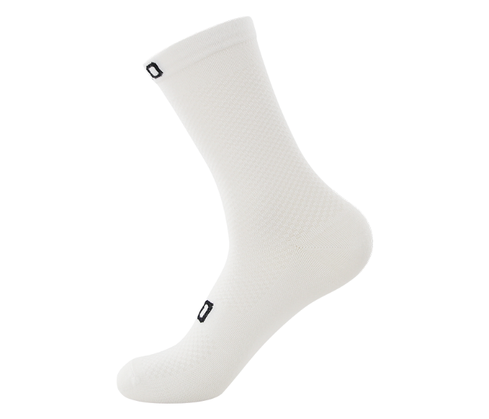 Veloracer Velo Pro Team Socks Tall Large Size- White - Zoom Image 1