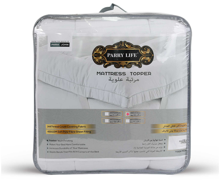 Parry Life PLMT9511 Soft Mattress Topper- White - Zoom Image 1