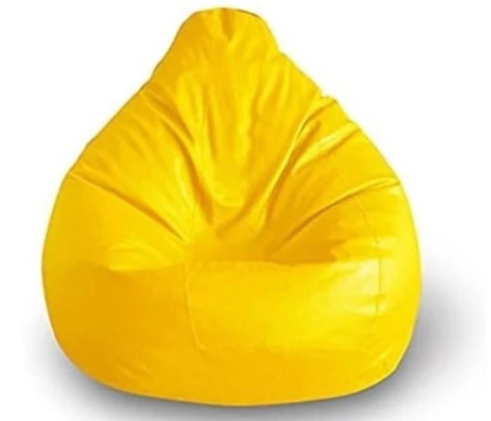 Luxe Decora Comfort 80x80x50centimeter PVC Bean Bag - Yellow - Zoom Image