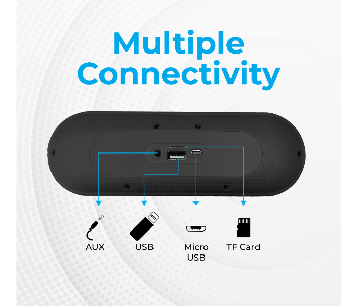 Promate CAPSULE 6W Bluetooth Speaker with Mic - Black - Zoom Image 3