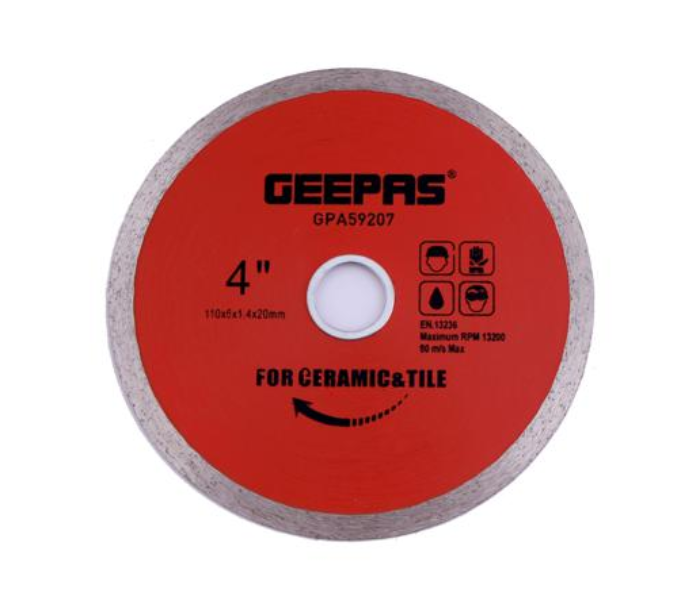 Geepas GPA59207 20mm Stone Cutting Wheel Marble Slate - Zoom Image 1