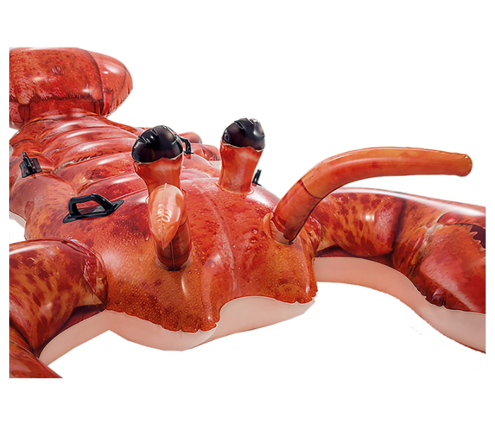 Intex 57533 Inflatable 2.13m x 1.37m Lobster Ride-On Swimming Pools - Red - Zoom Image 4