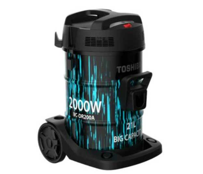 Toshiba VC-DR200ABF 21L  2000W Electric Vacuum Cleaner- Black and Blue - Zoom Image