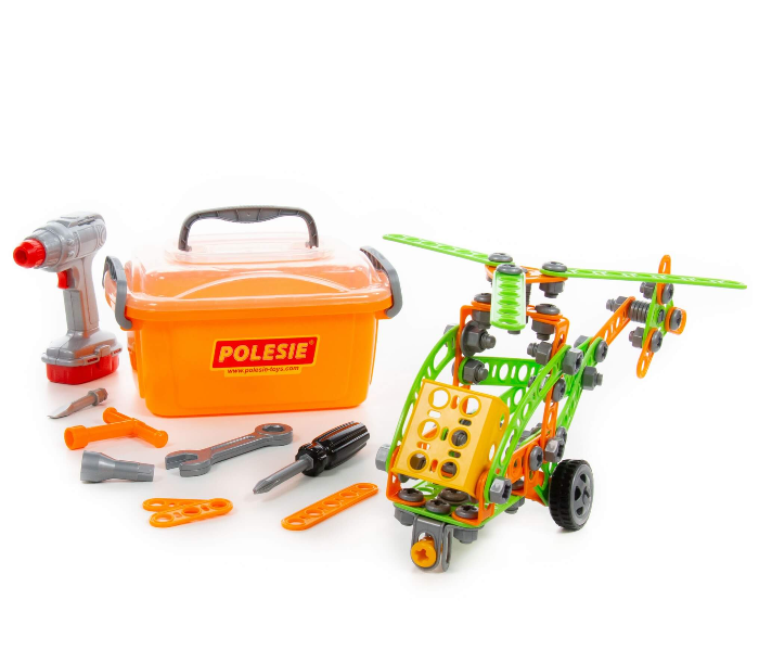 Polisie ATTP83418 129 Pieces Construction set Young Engineer Helicopter Toy for Kids - Zoom Image 1