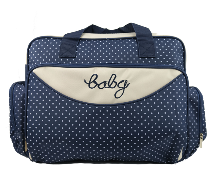 KidLe 3019T Set of 5 Piece Fashion Polka Dot Large-Capacity Diaper Bag - Navy Blue - Zoom Image 3