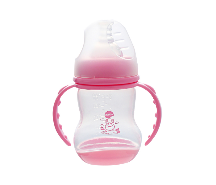 Kidle CJM0007 180ml Wide Mouth PP Feeding Bottle - Pink - Zoom Image