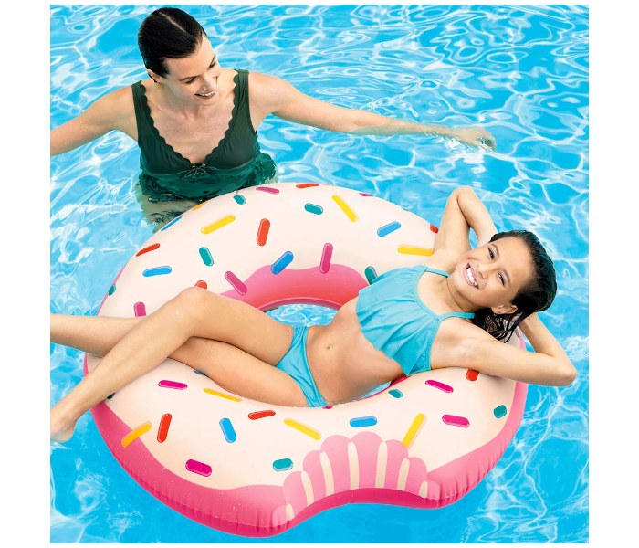 Intex Inflatable Donut Tube Pool Float - Pink - Zoom Image 1