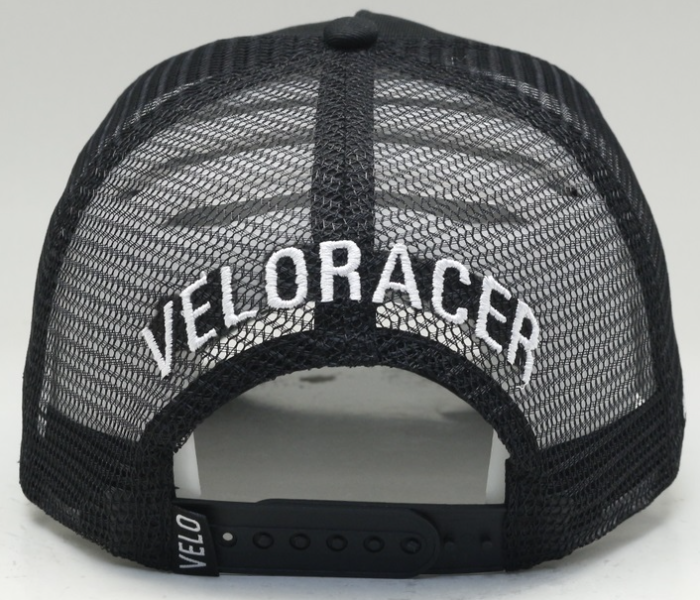 Veloracer Adjustable Velo Trucker Cap - Black - Zoom Image 4