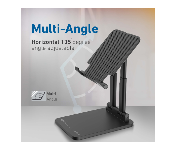 Promate PADVIEW Premium Aluminum Multi-Angle Tablet Stand - Black - Zoom Image 3