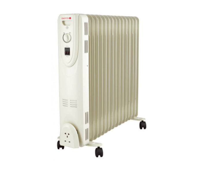 Dots OH-11F 2200W Oil Filled Radiator Heater - White - Zoom Image