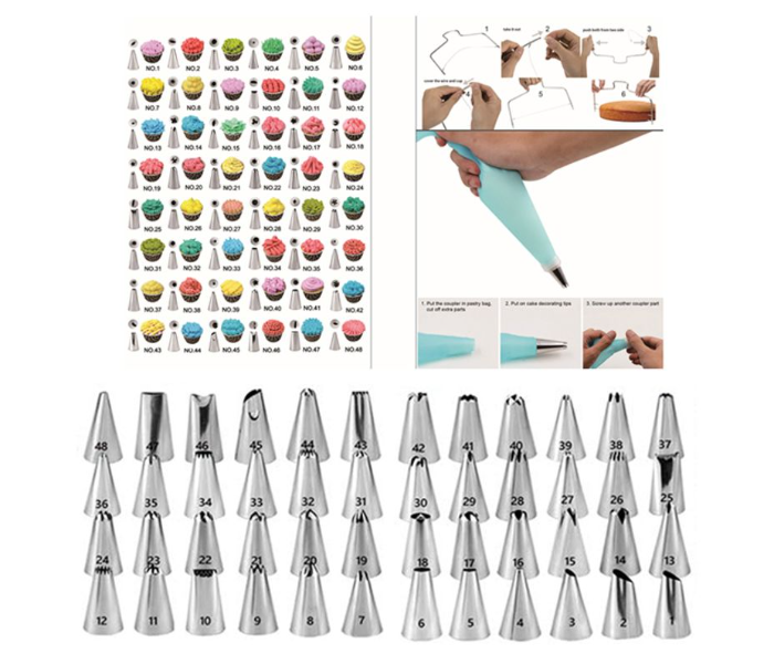 Cake Decorating Turntable Set 106 Piece Multicolour - Zoom Image 3