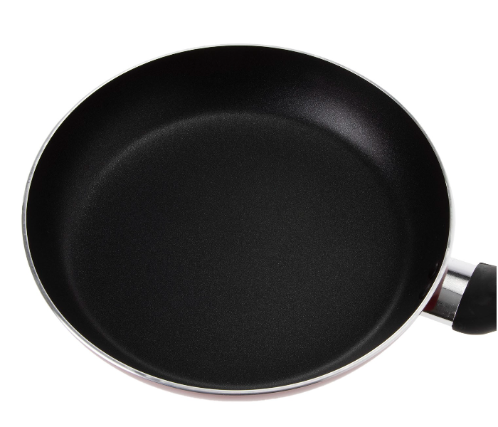 Royalford RF1262FP26 26 cm 3 Layer Non Stick Fry Pan – Black & Maroon - Zoom Image 2