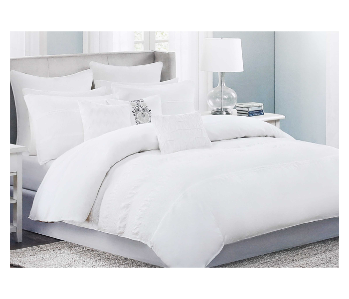 Parry Life PLCF7054 1 Piece Soft Micro Polyester Fabric Single Comforter- White - Zoom Image 1