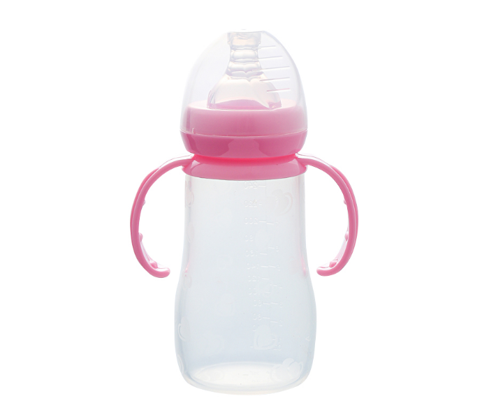 Kidle CJM0015 240ml Wide Mouth Silicone Baby Sippy Cup - Pink - Zoom Image