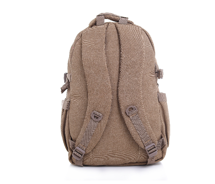 Para John PJBP6532A18-K 18 inch Canvas Leather Backpack - Khaki - Zoom Image 3