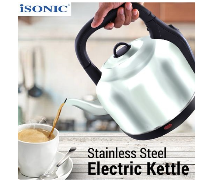 ISonic iK 514 Stainless Steel Electric Kettle - Silver - Zoom Image 2