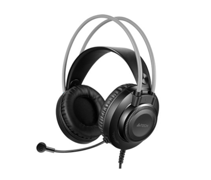 A4TECH FH200U Conference USB Over-Ear Headphone - Grey - Zoom Image 1