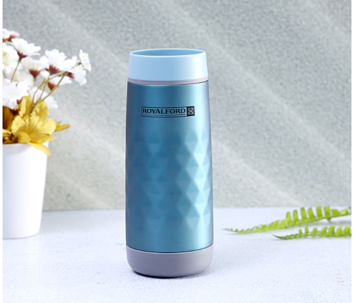 Royalford RF9672 400ML Stainless Steel Vacuum Bottle- Blue - Zoom Image 1