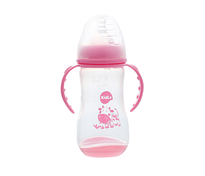 Kidle CJM0011 300ml Wide Mouth PP Feeding Bottle - Pink - Zoom Image