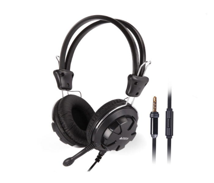 A4TECH HS-28I Comfort Fit Stereo Headset - Black - Zoom Image 1