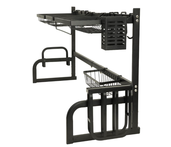 Royalford RF10023 8in1 Over Sink Draining Rack- Black - Zoom Image 2