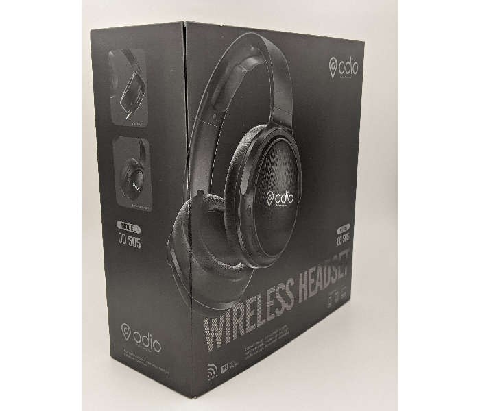 Odio OD505 Wireless Bluetooth Headphone - Black - Zoom Image 2