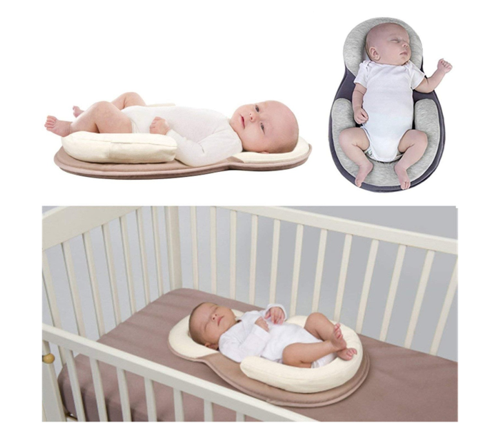 Ultra-Soft Breathable Newborn Portable Nursing Baby Lounger - Beige - Zoom Image 1