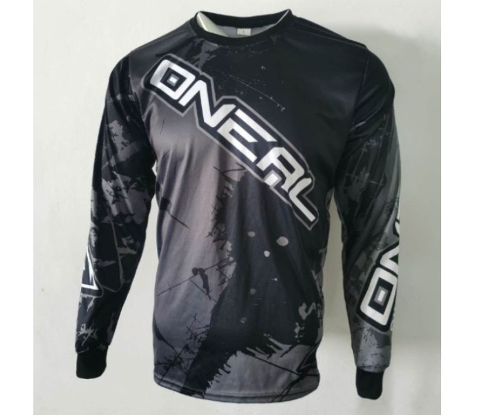 ONEAL2 Sublimated Longsleeves LARGE Jersey for Cycling and Scooters - Black - Zoom Image 1