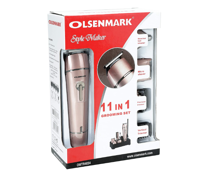 Olsenmark OMTR4034 11 in 1 Rechargeable Grooming Set - 3 Watt - Zoom Image 5