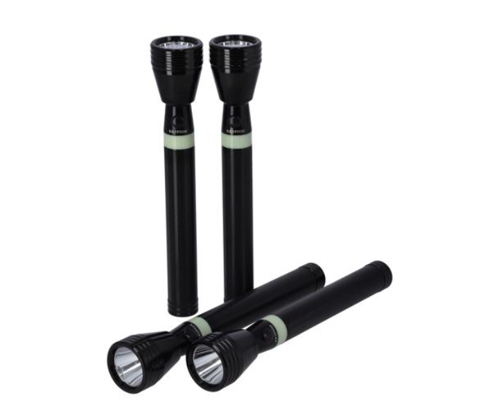 Krypton KNFL5404 Rechargeable LED Flashlight 4Pcs Combo- Black - Zoom Image 2