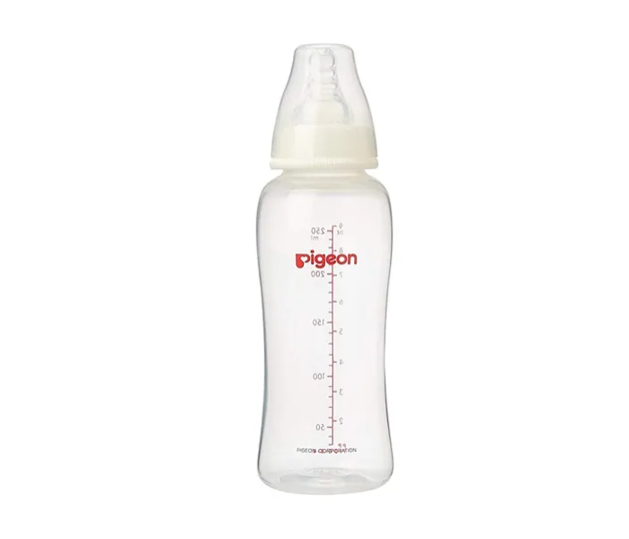 Pigeon 250ml Flexible Streamline Plastic Bottle - White - Zoom Image