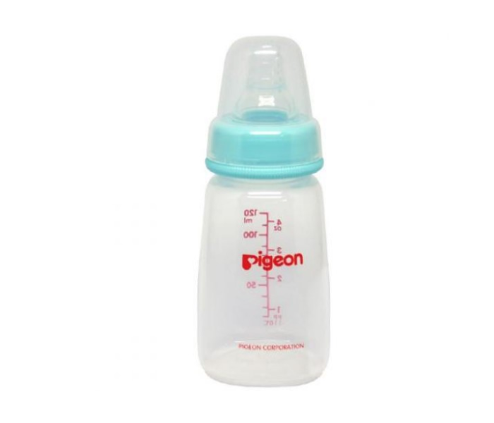 Pigeon 120ml Plastic Feeding Bottle Transparent Cap - Yellow - Zoom Image