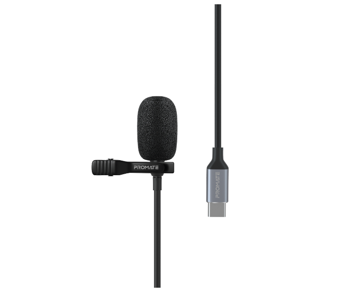 Promate CLIPMIC-C USB-C Lavalier Mic with HD Sound - Zoom Image 1