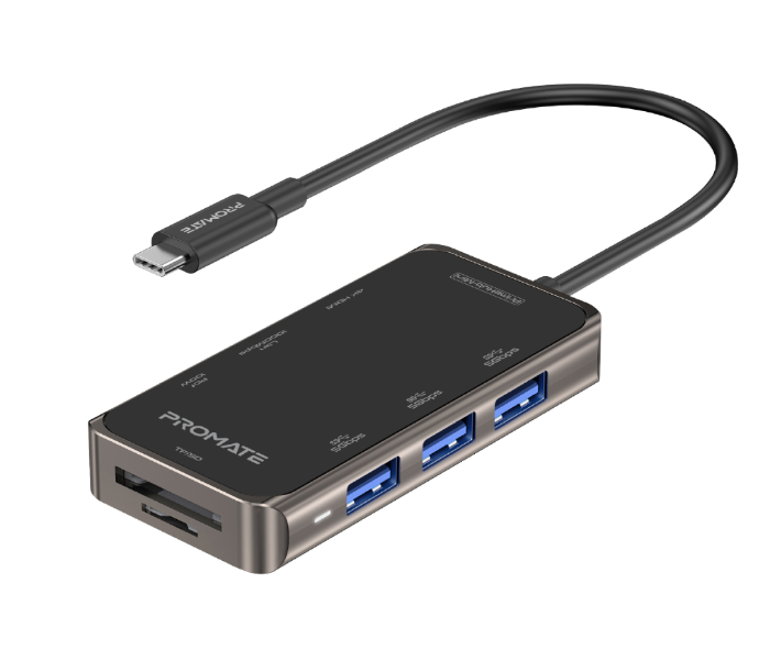 Promate PRIMEHUB-MINI USB-C Hub to 4K HDMI with 100W Power Delivery - Zoom Image 1