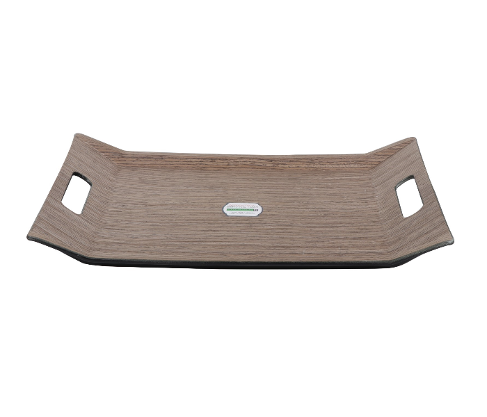 Royalford RF9221 37 x 28CM Wooden Finish Serving Tray - Brown - Zoom Image 1