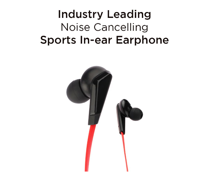 Lenovo HE01 Wireless Stereo Bluetooth 5.0 Sports Running Neckband In-Ear Earphone with Magnetic Buds and 6-Hour Battery Life - Red - Zoom Image 1