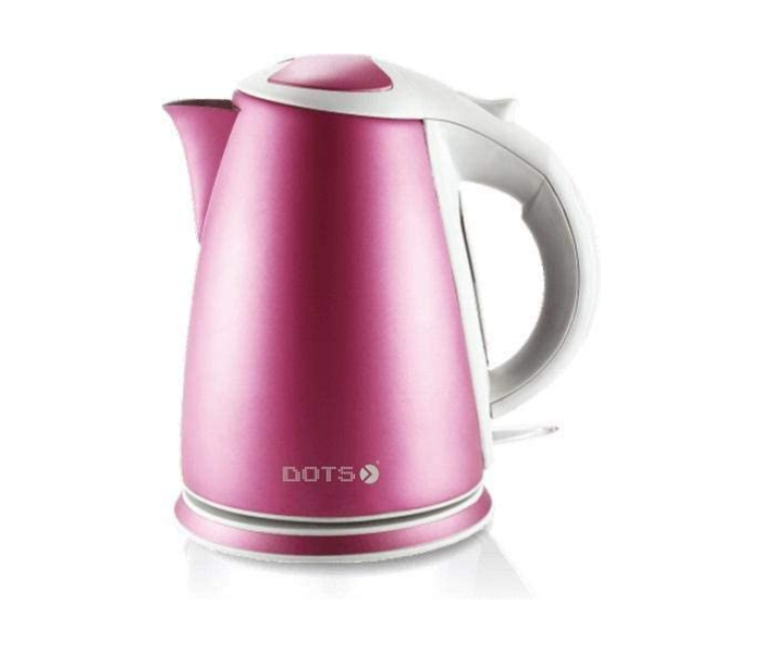 Dots KDS-005 1.7 Liter 2200W Cordless Stainless Steel Kettle - Pink - Zoom Image