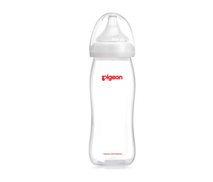 Pigeon 330ml Softouch Plastic Wide Neck Feeding Bottle - Orange - Zoom Image