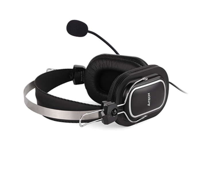 A4TECH HS-50 Comfort Fit Stereo HeadSet - Black - Zoom Image 2