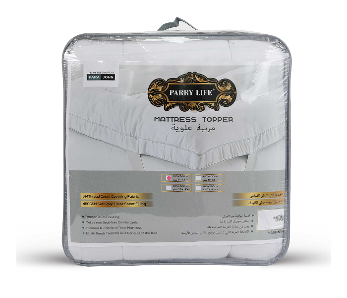 Parry Life PLMT9050 Soft Mattress Topper- White - Zoom Image 1