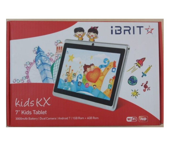 Ibrit Kids KX 7inch 1GB RAM 4GB Storage Kids Tablet - Red - Zoom Image 1