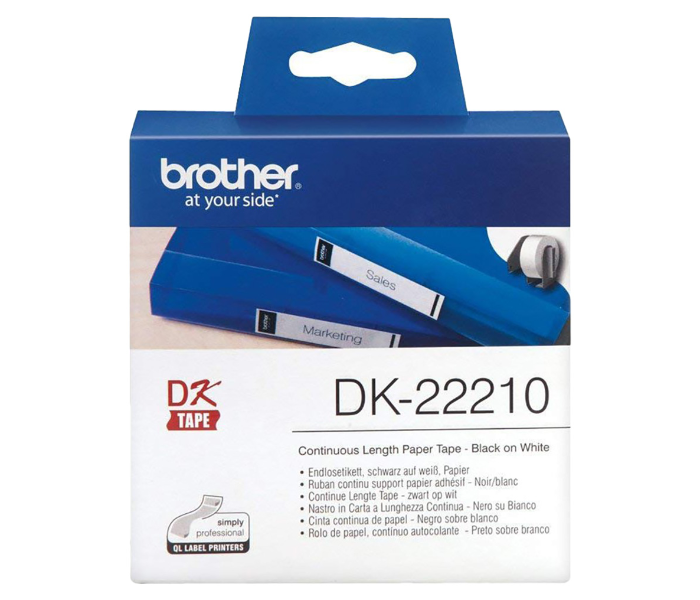 Brother DK-22210 29mm Continuous Length Paper Tape - Zoom Image 1