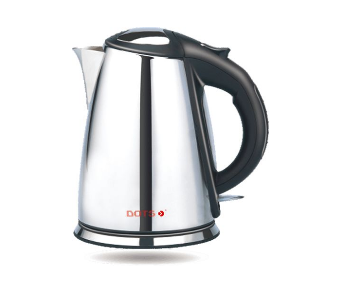 Dots KDS-004 1.7 Liter 2200W Cordless Stainless Steel Kettle - Black and Silver - Zoom Image