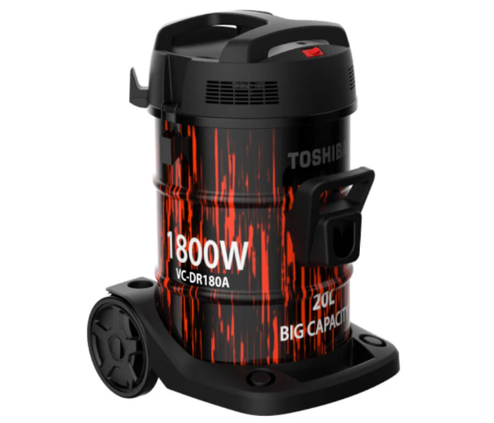 Toshiba VC-DR180ABF 20L 1800W Electric Vacuum Cleaner- Black & Red - Zoom Image 2