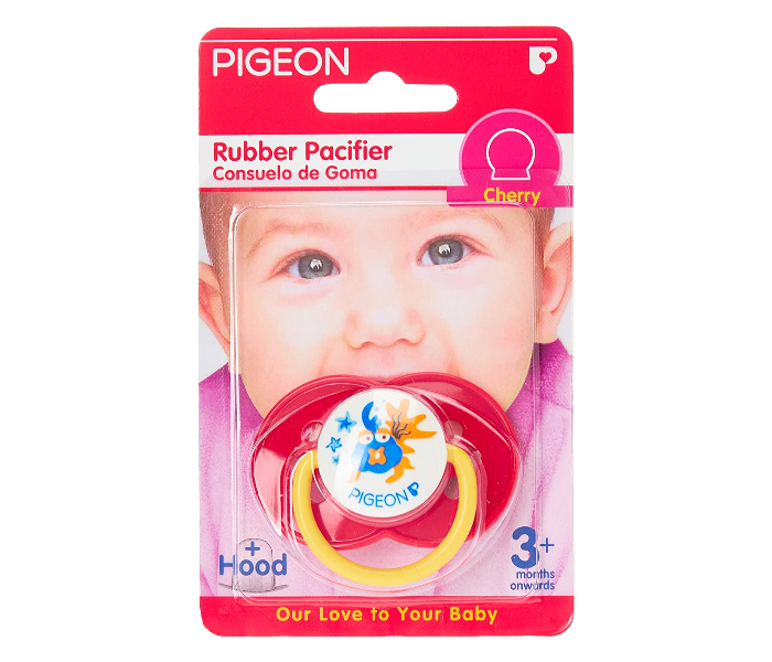 Pigeon Rubber Pacifier Cherry - Red - Zoom Image