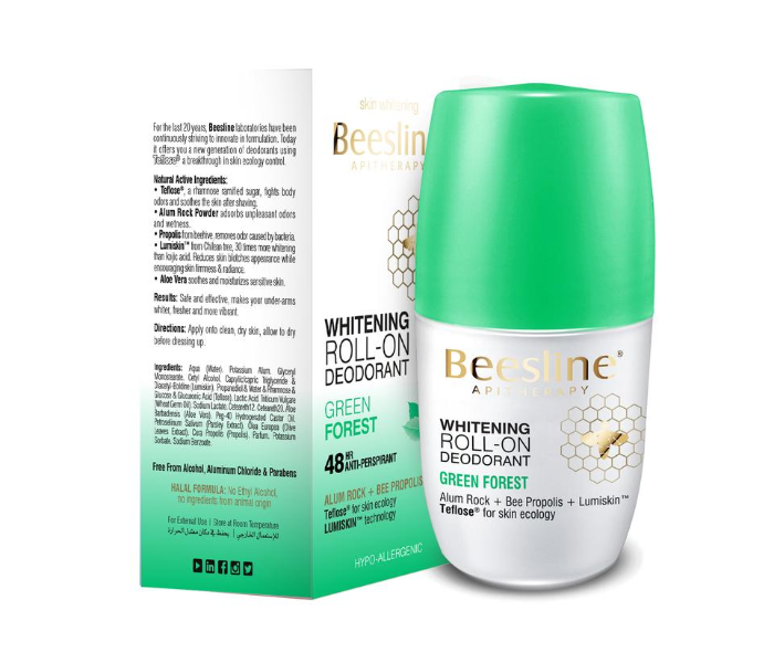 Beesline 50ml Whitening Roll On Green Forest Deodorant - Zoom Image