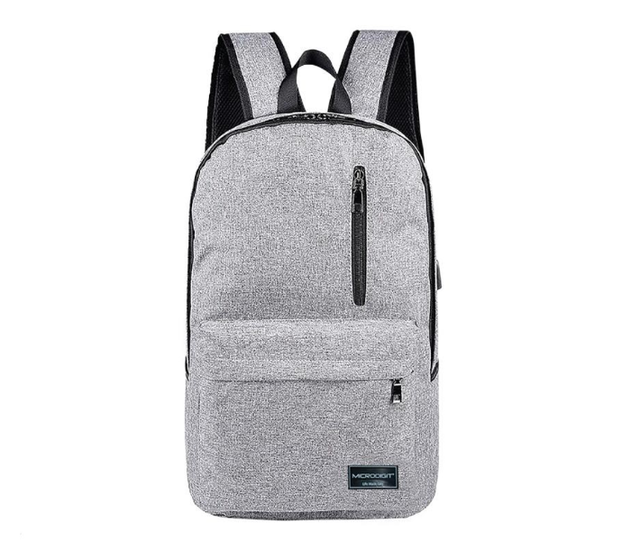 Microdigit MD012LB Anti Theft Backpacks Casual Travel Bag - Grey - Zoom Image