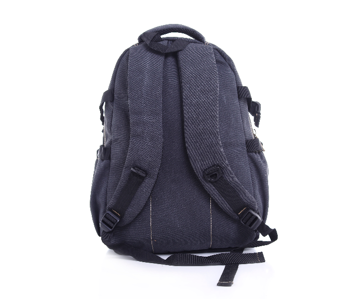 Para John PJBP6533A18-B 18 inch Canvas Leather Backpack - Black - Zoom Image 4